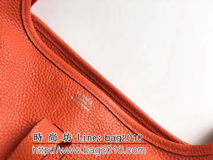 愛馬仕Hermes伊芙琳 Evelyne 原版牛皮單肩斜挎包 男女同款 0AM1289
